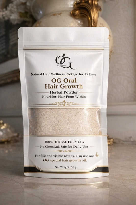 ORGANIC GLOWRA HAIR GROWTH HERBAL POWDER[15 DAYS]