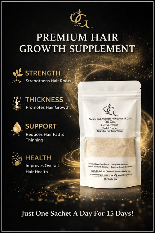ORGANIC GLOWRA HAIR GROWTH HERBAL POWDER[15 DAYS]